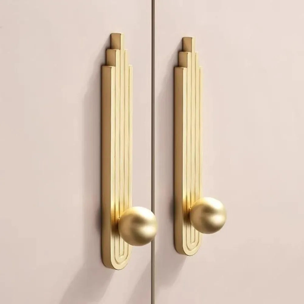 Gold Zinc Alloy Cabinet Handle – Modern Minimalist Drawer Pull Cabinet Drawer Handle Nixie