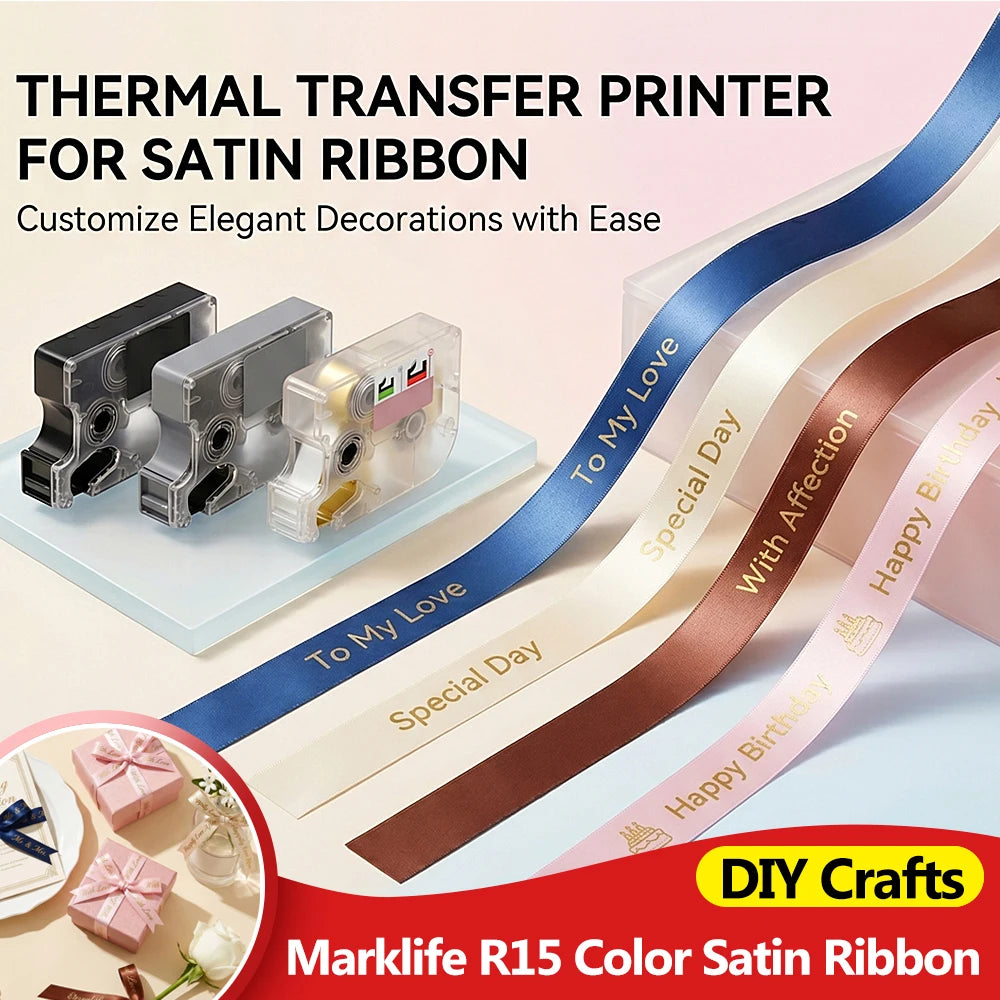 Marklife P15 Satin Ribbon for Gift Wrapping & DIY Crafts Decorative Satin Ribbon Nixie