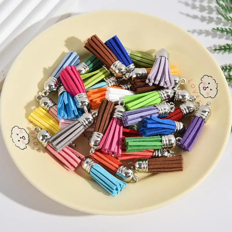 Velvet Tassel Pendants 10/20Pcs – Colorful DIY Jewelry Charms DIY Tassel Charms Nixie