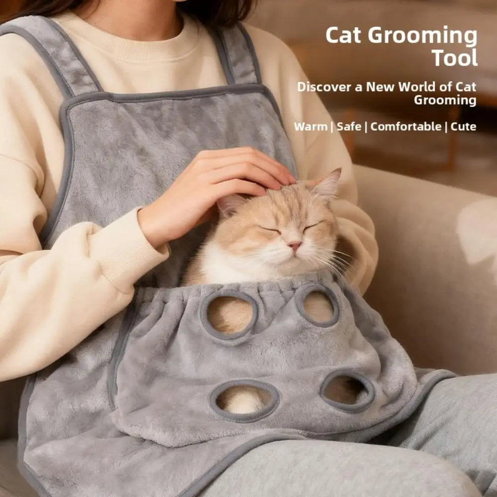 Ultra Soft Cat Carrier Apron – Plush Chest Pouch for Cats Cat Carrier Apron Nixie