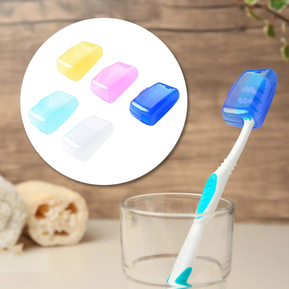 5-Pack Ventilated Toothbrush Head Covers – Travel Caps Toothbrush Head Covers Nixie