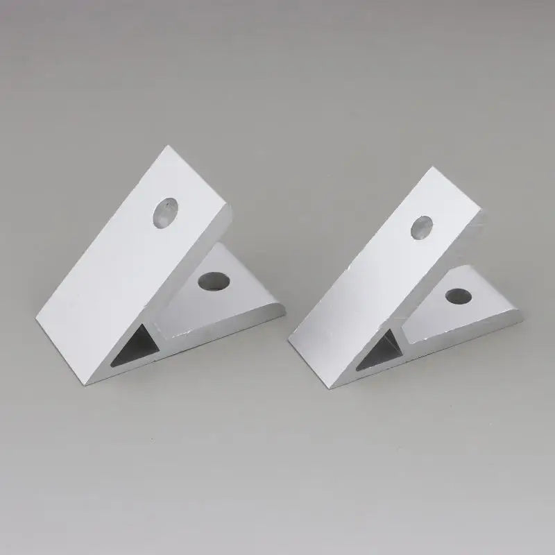 2Pcs 45° Aluminum Corner Bracket for 2020–8080 Extrusion Profiles Aluminum Corner Bracket Nixie