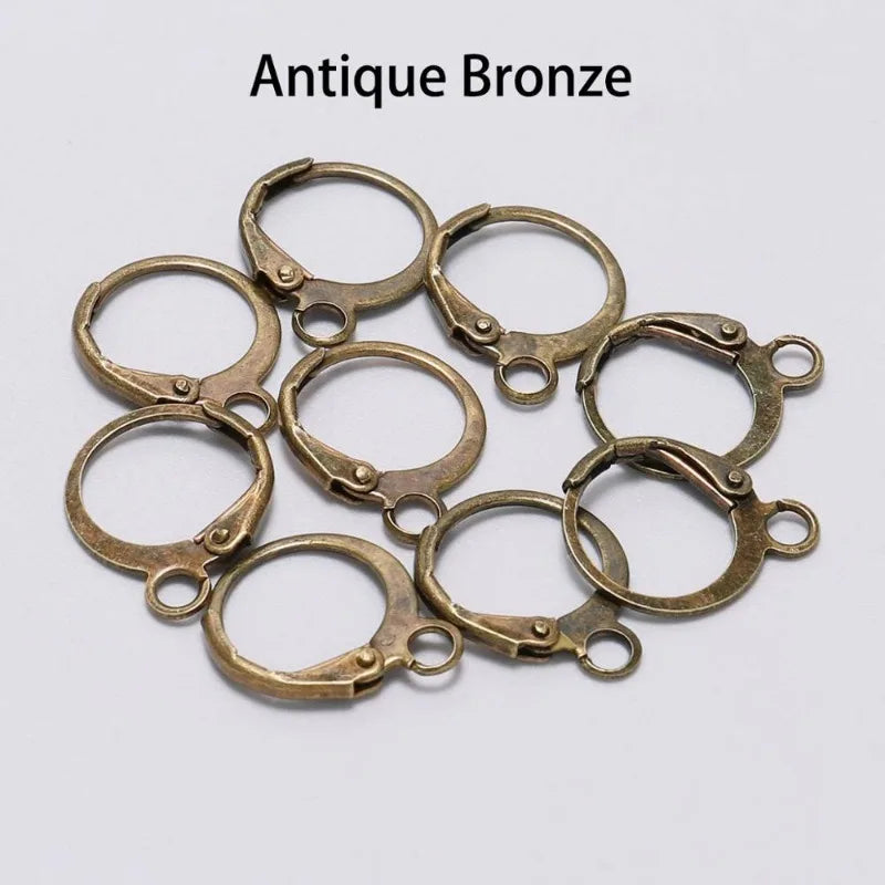 30pcs French Earring Hooks Copper DIY Jewelry Making Findings Earring Hooks Findings Nixie 4 20Pcs antiquebronze