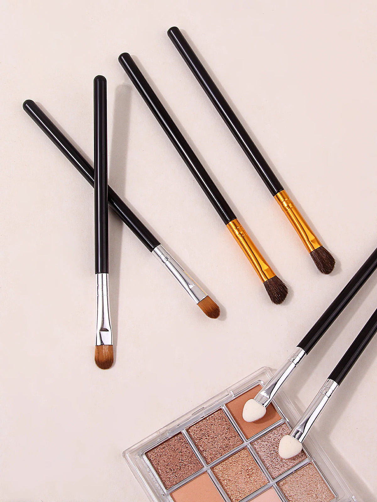 6-Piece Eyeshadow Brush Set – Soft Blending & Sponge Applicators Eyeshadow Brush Set Nixie