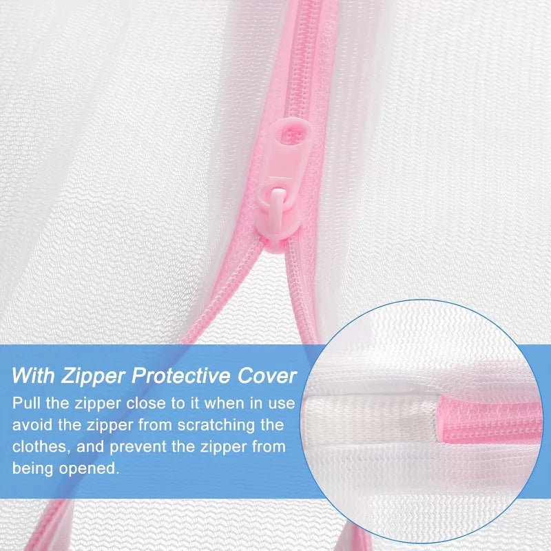 2-Pack Honeycomb Mesh Laundry Bags for Shoes, Bras & Delicates Mesh Laundry Bag Nixie