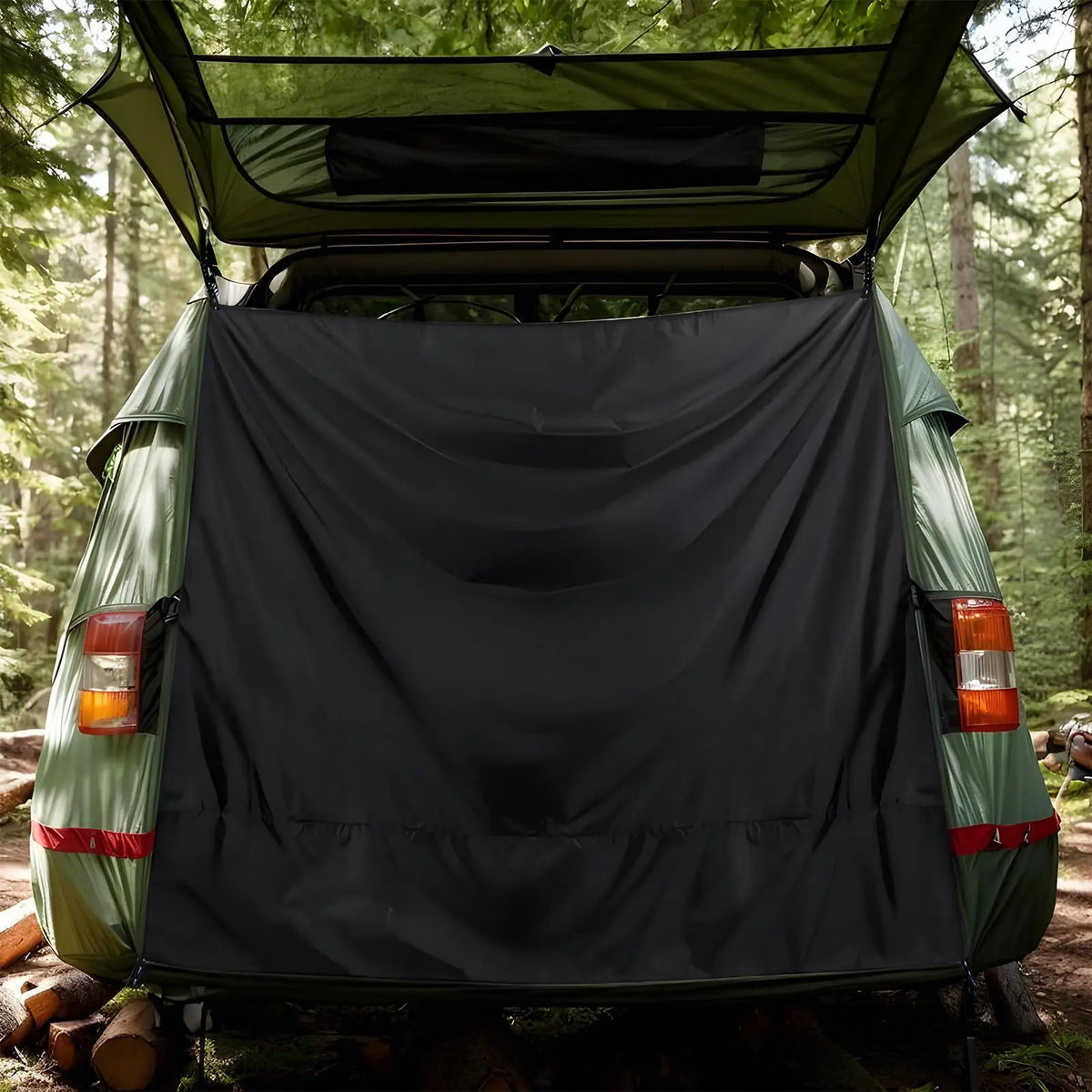 Camper Van Rear Door Curtain Cover – Waterproof UV Shade Vehicle Door Curtain Nixie