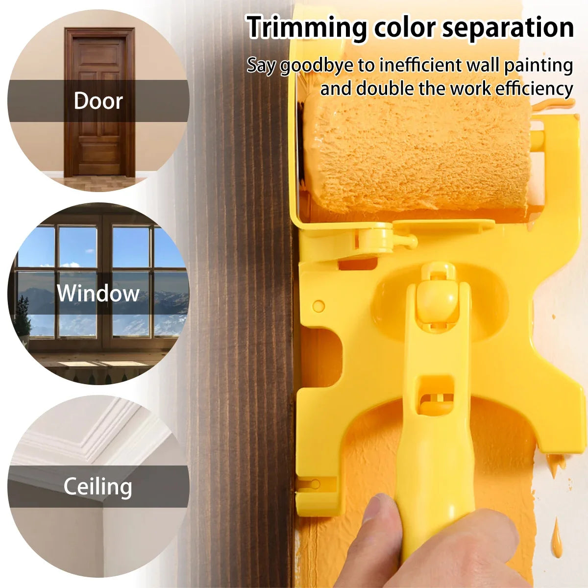 Nixie Wall Paint Roller Set – Edger & Extension Rod Kit