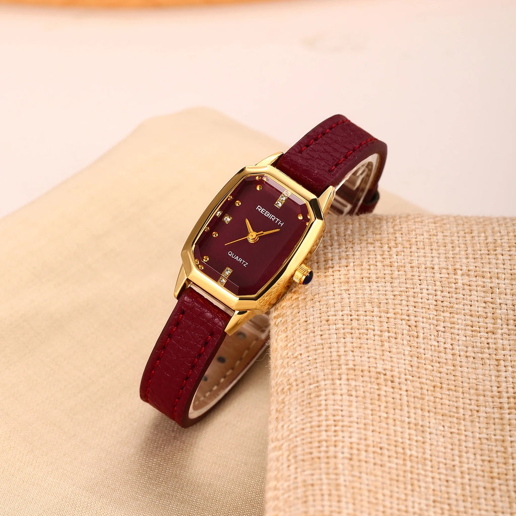 REBIRTH Retro Korean Fashion Leather Quartz Watch | Daily Wear Quartz Fashion Watch Nixie