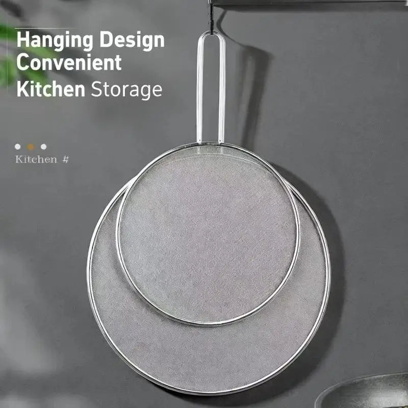 Stainless Steel Splatter Guard 13" Grease Shield for Frying Pan Splatter Guard Screen Nixie
