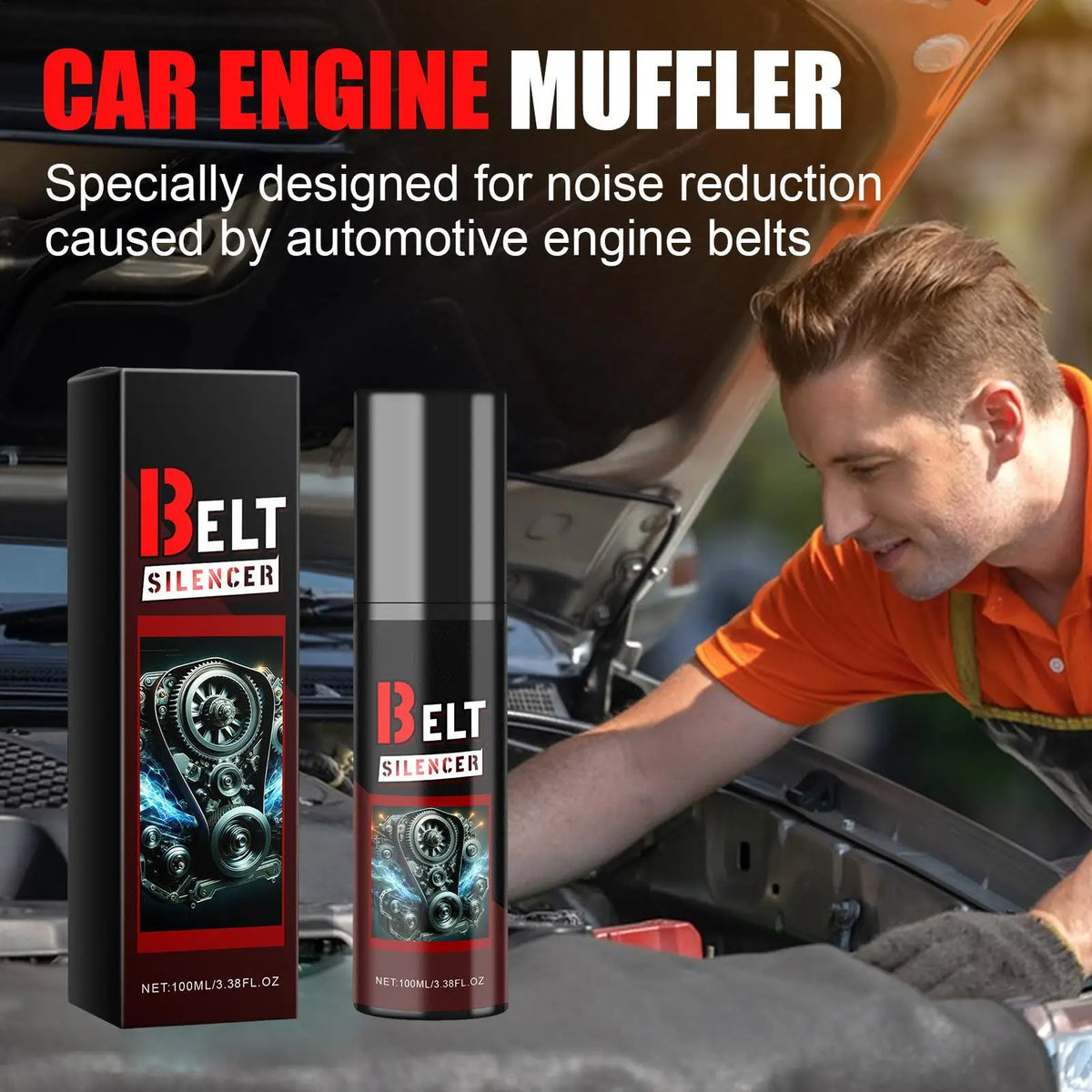 Car Engine Belt Dressing Spray 100ml – Quiet & Protect Belts Belt Dressing Spray Nixie