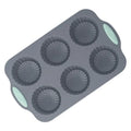 Non-Stick Silicone Donut Mold 6-Cavity Reusable Baking Tray Silicone Baking Mold Nixie 6 Cells Flower