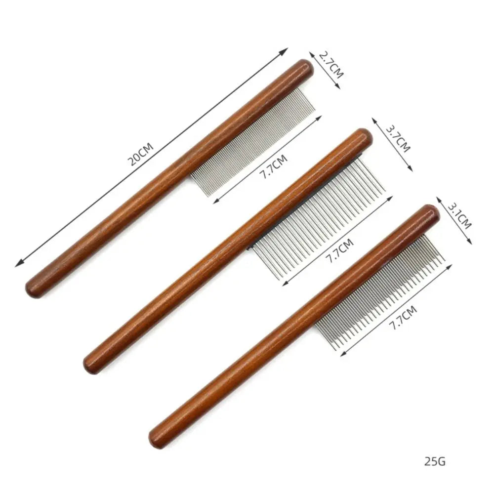 Long Hair Cat & Dog Pin Grooming Comb – Detangle & Deshed Pet Grooming Comb Nixie