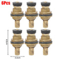 6Pcs G1/2" Brass Faucet Valve Cartridge 20-Tooth Replacement Faucet Valve Cartridge Nixie WHITE