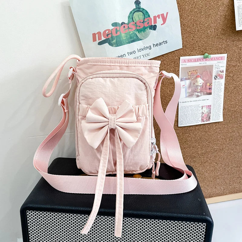 Bowknot Crossbody Phone Bag Women | Stroller Bottle Bag Crossbody Bag Nixie