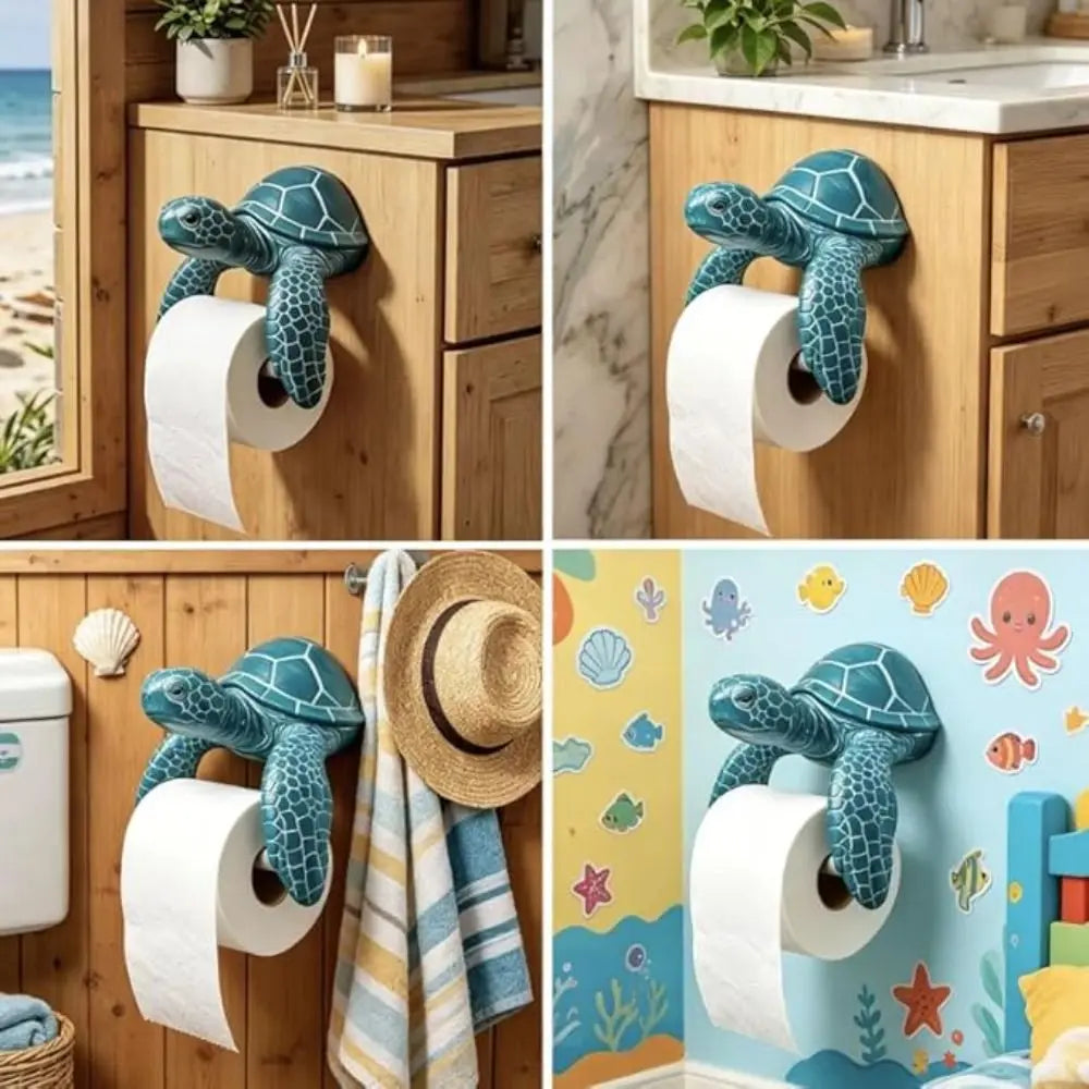 3D Printed Sea Turtle Toilet Paper Holder – Coastal Decor Toilet Paper Holder Nixie