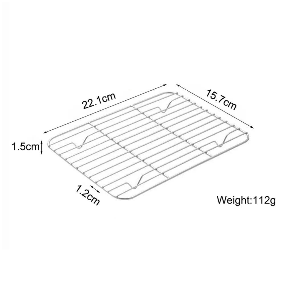 Stainless Steel Cooling Rack – Non-Stick BBQ & Baking Tray