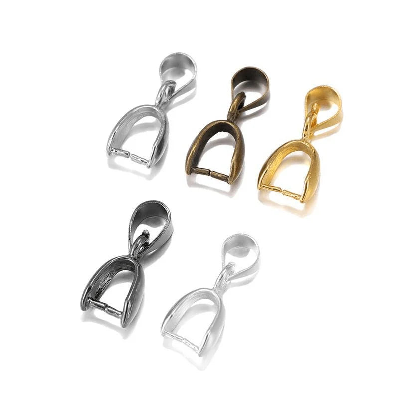 20pcs Gold Copper Pendant Clasp Hook Bails for DIY Jewelry Jewelry Findings Nixie