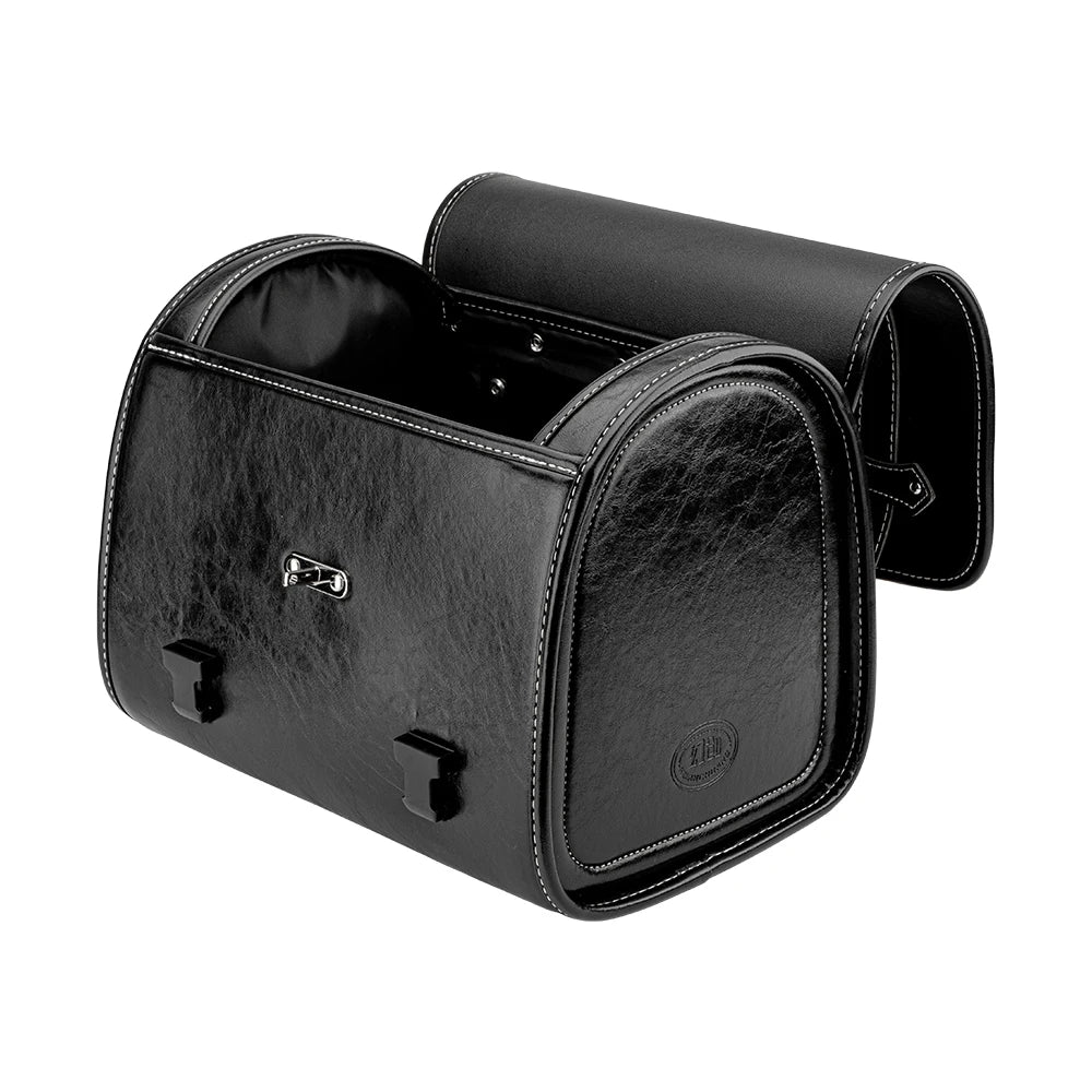 KEMITOUR Universal Motorcycle PU Leather Saddlebag Quick Release Motorcycle Saddlebag Nixie