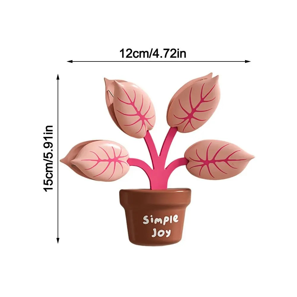 Plant-Shaped Bag Sealing Clips with Fridge Magnet | 15×12cm