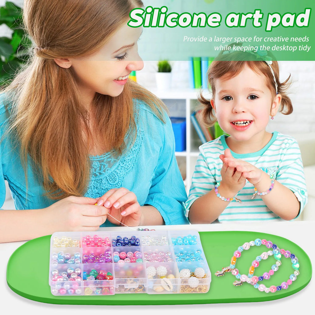 Large Silicone Art Mat Raised Edges – Non-Stick DIY Craft Mat Silicone Craft Mat Nixie