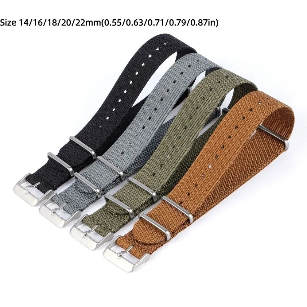 Vintage NATO Watch Band Quick Release Nylon Strap 14–22mm