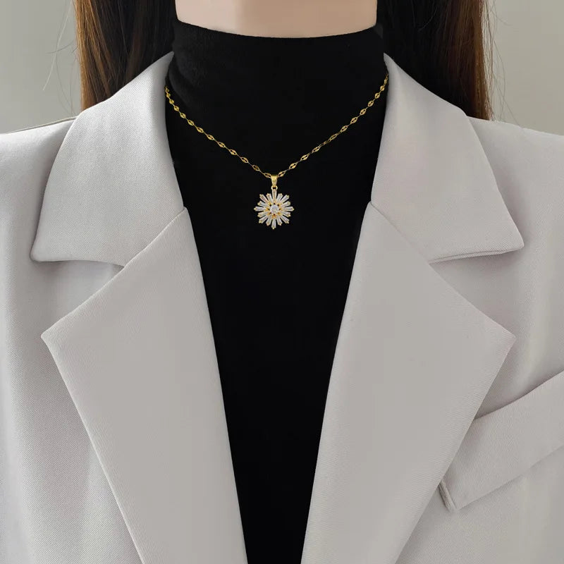 Heart Butterfly Knot Choker Necklace | Gold Stainless Steel