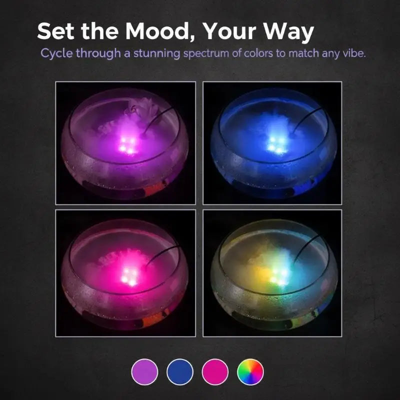 LED Ultrasonic Pond Fogger Mist Maker – Colorful Lights Ultrasonic Pond Fogger Nixie