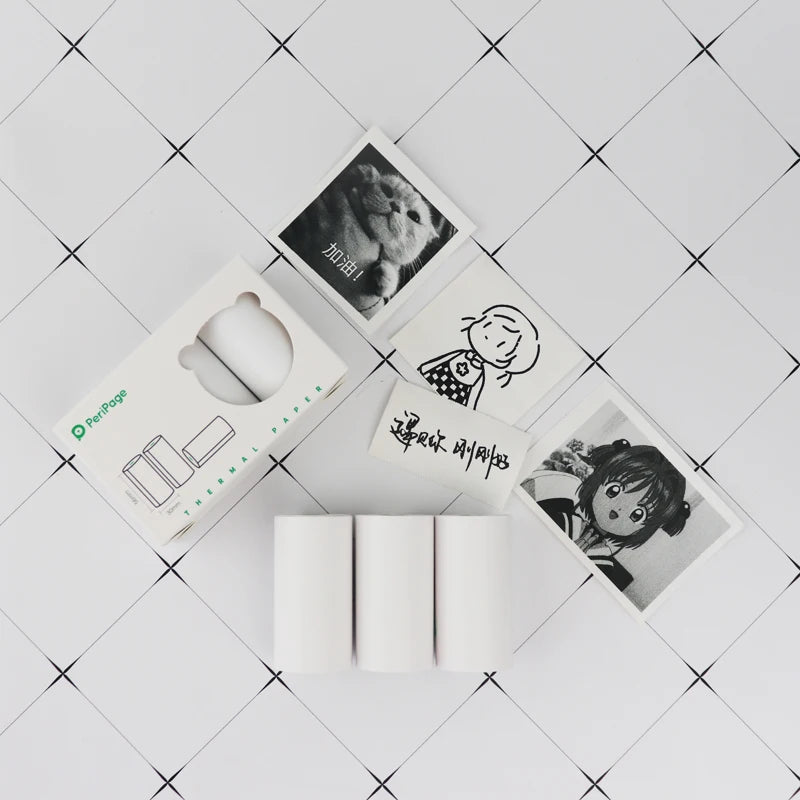 Peripage Thermal Paper 56x30mm – 3 Rolls for Mini Printers