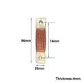 Flexible Copper Busbar 74mm Pitch 400A for LiFePO4 Battery Battery Busbar Connector Nixie Copper 4mm