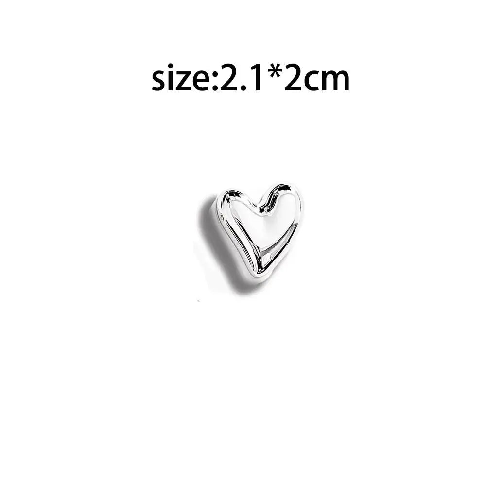 Heart-Shaped Fridge Magnets Retro Resin Décor Set of 10 Decorative Fridge Magnets Nixie