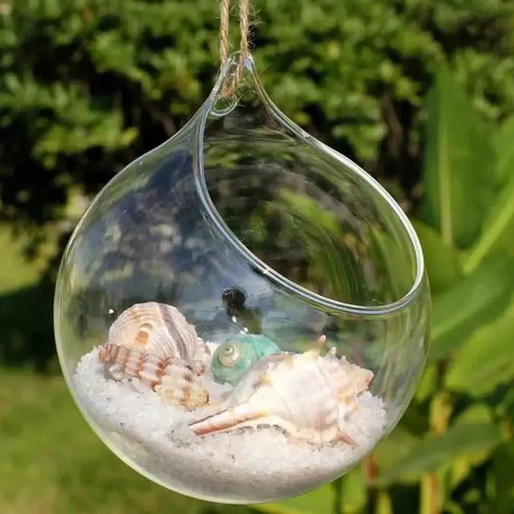 Hanging Glass Propagation Vase – Hydroponic Terrarium Planter Hanging Glass Planter Nixie