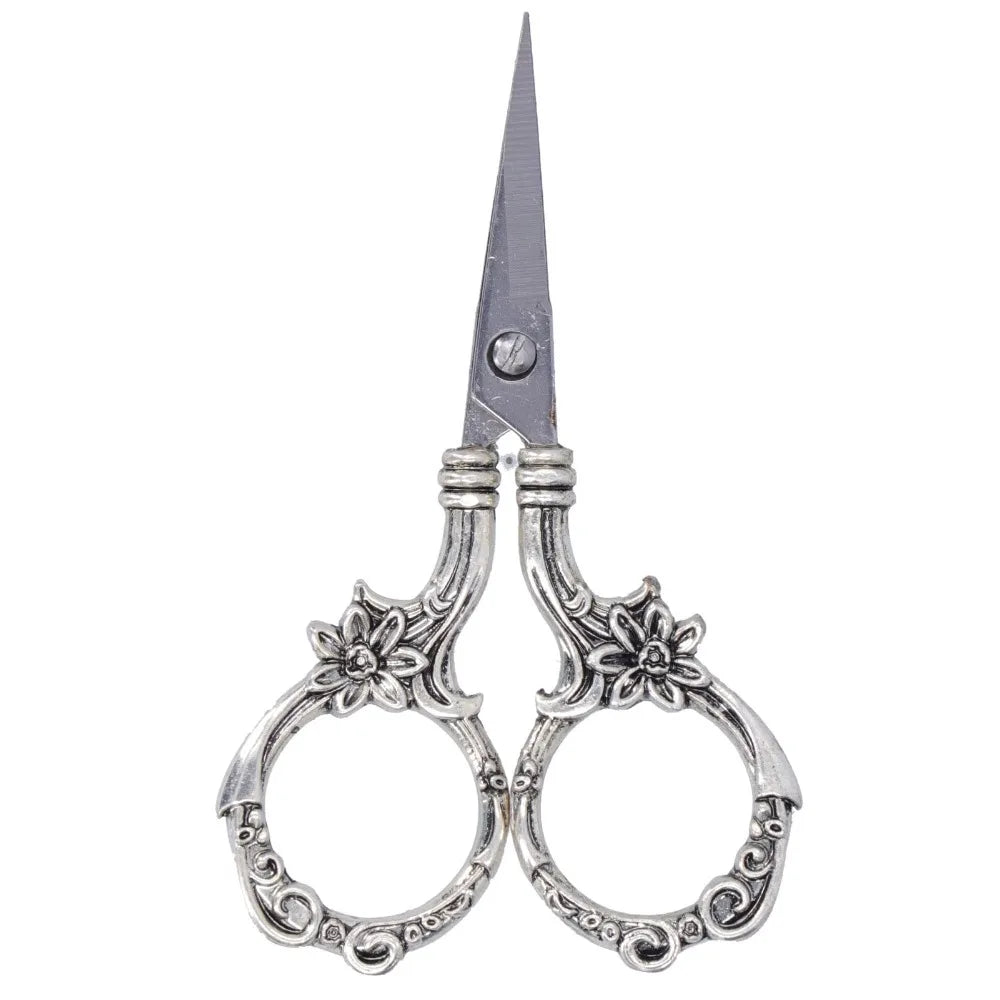 Retro Stainless Steel Embroidery Scissors – 3.54" Needlework
