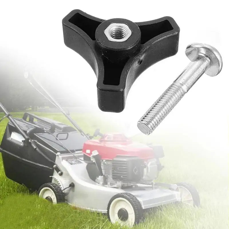 Plastic Triangle Knob Nut & Bolt Set for Lawn Mowers | DIY