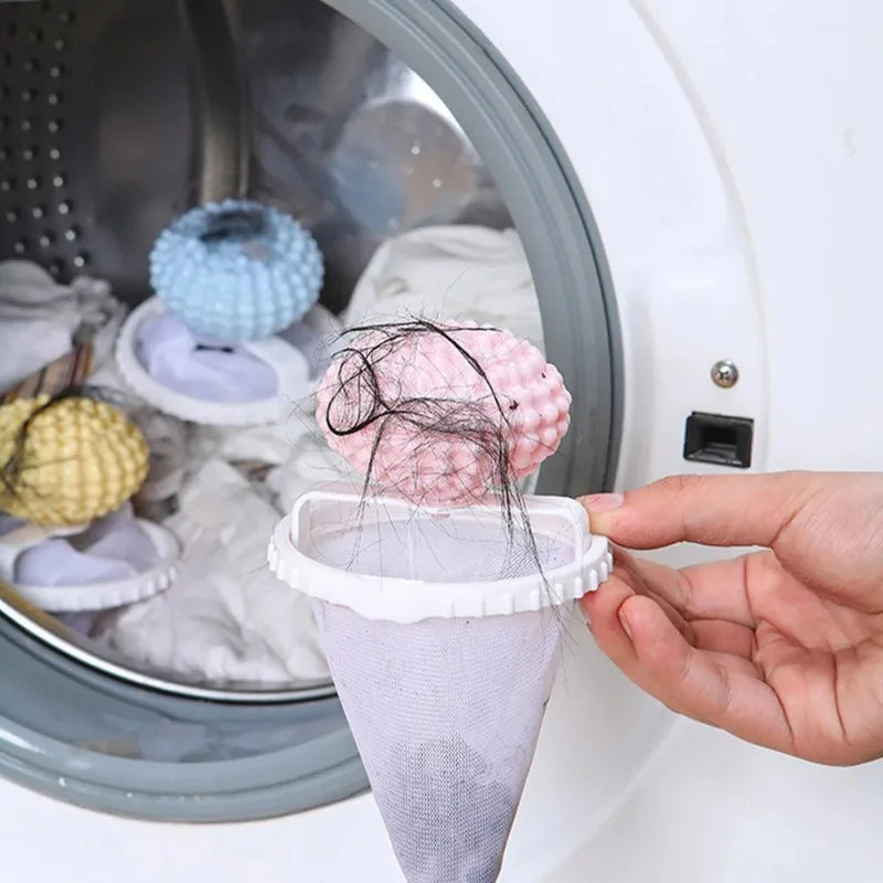 3-Pack Pet Hair Remover Floating Lint Mesh Bags – Washing Machine Lint Catcher Bag Nixie