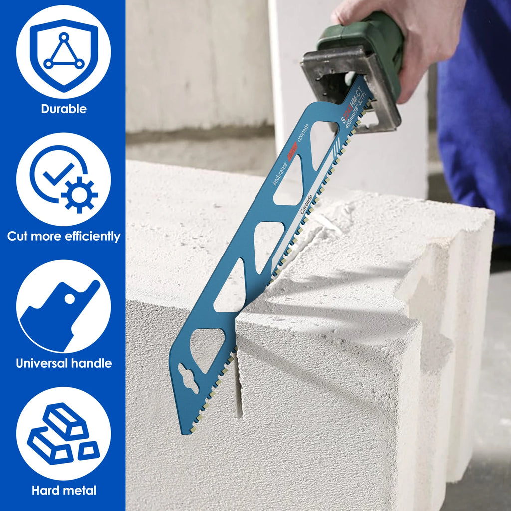 Reciprocating Saw Blades 10–20" Alloy Steel Masonry Cutting Reciprocating Saw Blade Nixie
