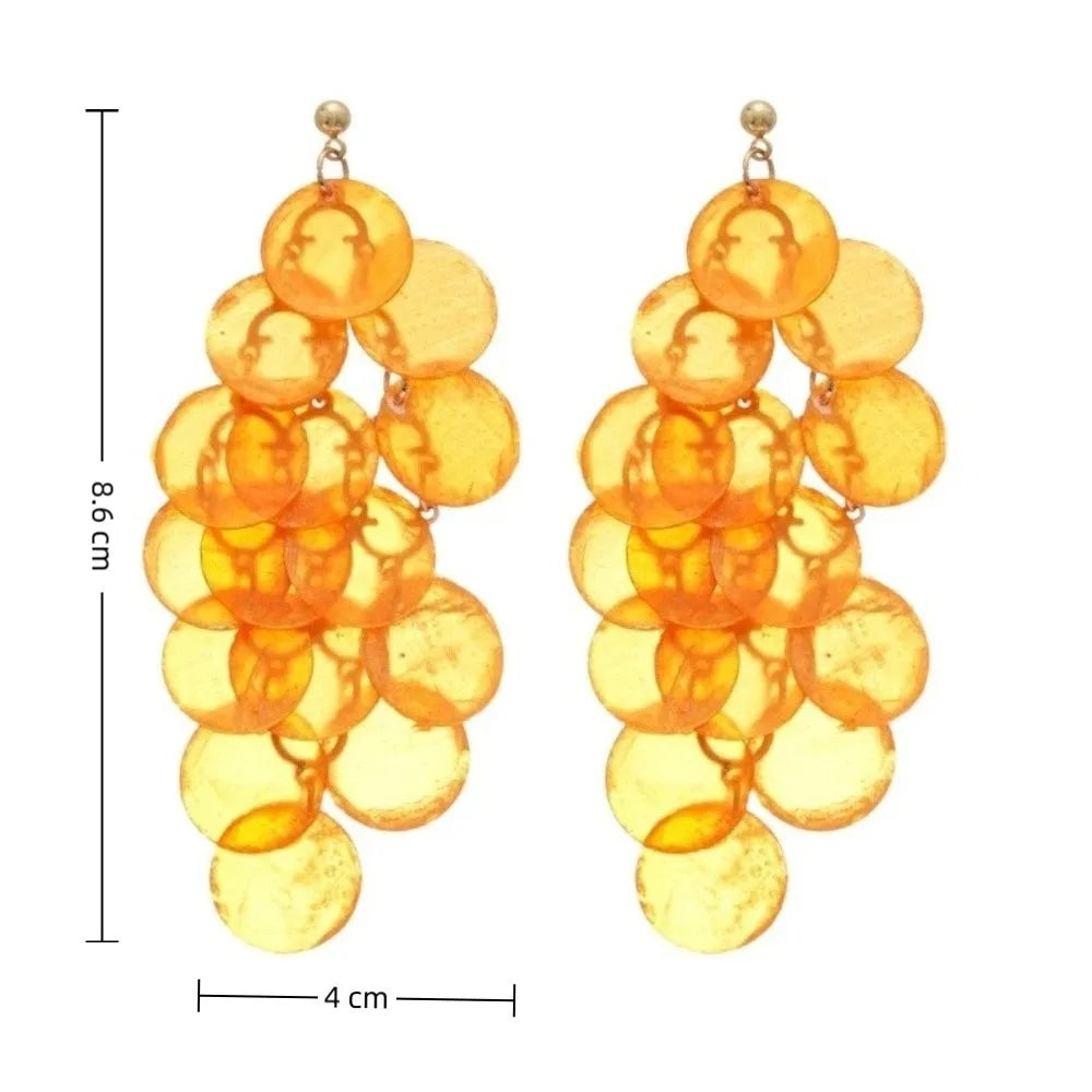Shell Tassel Drop Earrings – Boho Seaside Women's Jewelry