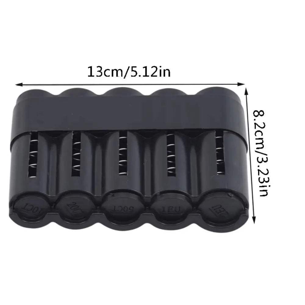 Portable Transparent Coin Storage Box | Large Capacity Dispenser