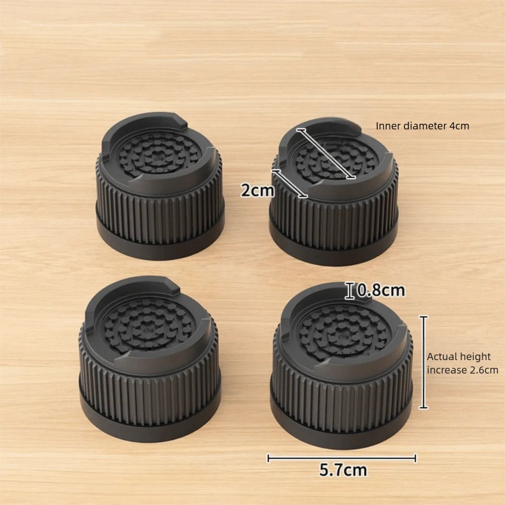 Heavy-Duty Silicone Furniture Risers & Non-Slip Bed Lifts Furniture Risers Nixie