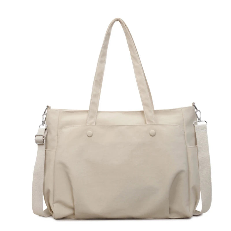 Nixie Canvas Tote Bag – Large Women's Shoulder Handbag
