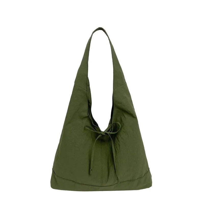Korean Bowknot Tote Bag – Large Capacity Crossbody Shoulder Bag Women's Tote Bag Nixie BB-1201 green