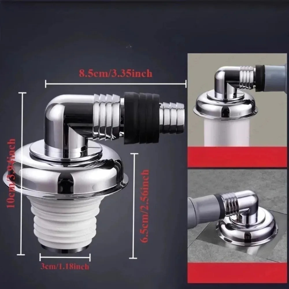 3-Way Washing Machine Drain Hose Connector & Floor Drain Cover Drain Hose Connector Nixie