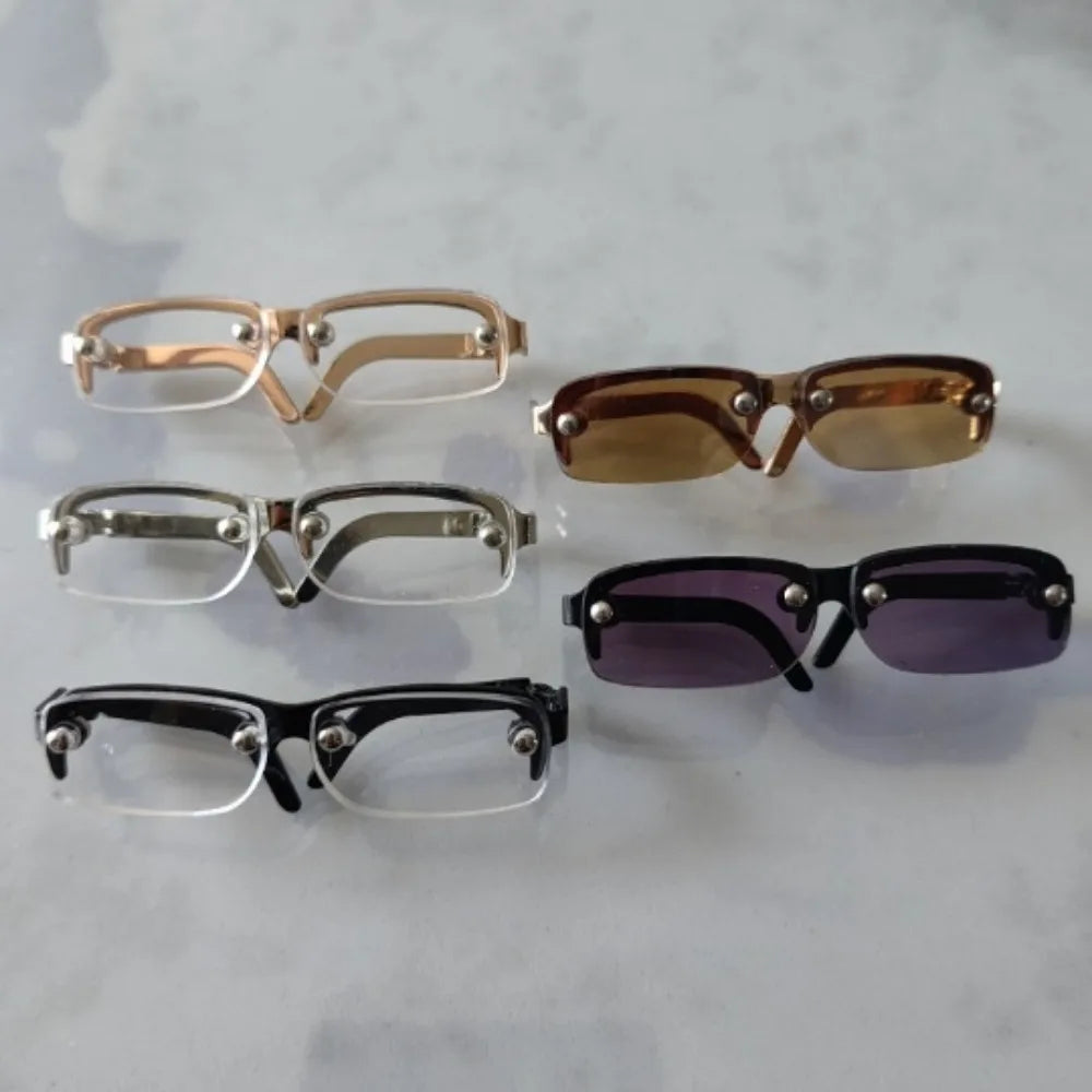 5.5cm Mini Metal Eyeglasses for 1/4 BJD Dolls | Fashion Glasses Doll Accessories Nixie