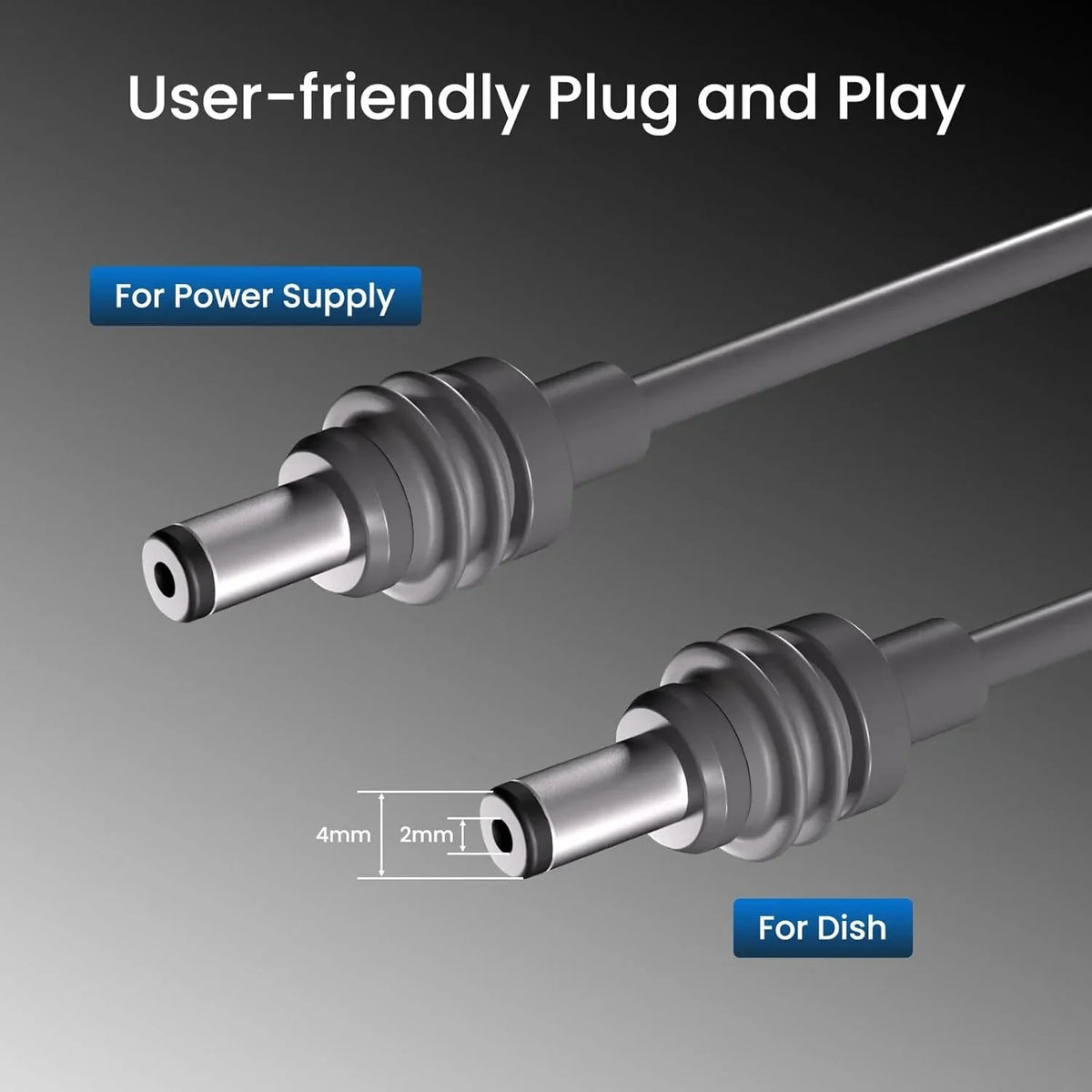Starlink Mini DC to DC Power Cable – Waterproof Extension DC Power Cable Nixie