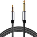 6.35mm to 3.5mm TRS Stereo Audio Cable 4FT | Guitar & Amp Stereo Audio Cable Nixie GRAY 1m