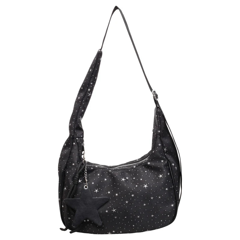 Pleated Tote Crossbody Bag – Women's Star Shoulder Handbag Crossbody Shoulder Bag Nixie
