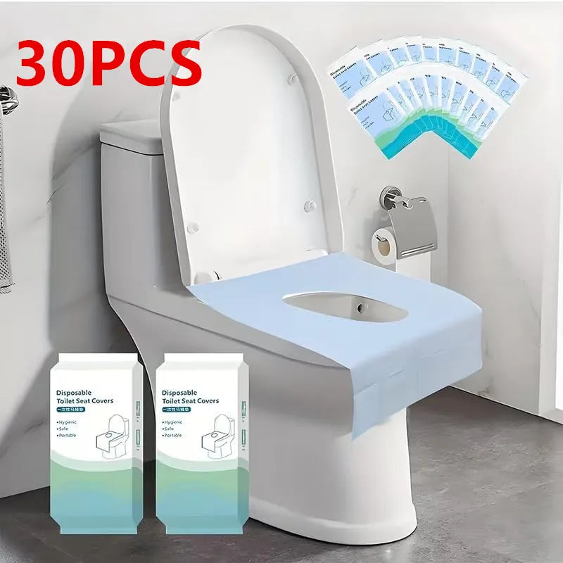 Disposable Toilet Seat Covers 10/30 Pack – Travel & Waterproof Disposable Toilet Cover Nixie