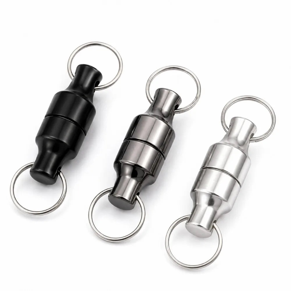 Metal Ring Magnetic Keychain – Strong Anti-Loss Key Holder 1–3 Pairs Magnetic Keychain Nixie Mix