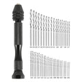 49pc Mini Hand Drill & HSS Twist Bit Set 0.5–3.0mm – Craft & Jewelry Mini Hand Drill Set Nixie 49pcs