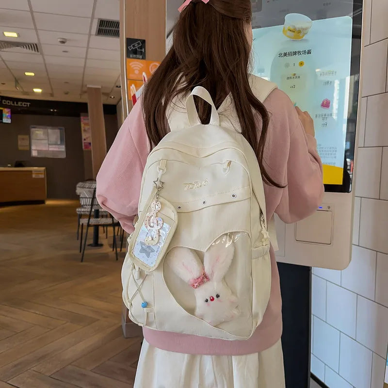 Japanese Star Pattern Backpack – High-Capacity School & Travel Bag Student Backpack Nixie