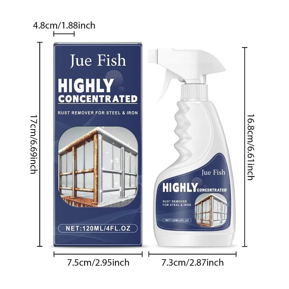 Heavy-Duty Metal Rust Remover Dissolver Spray – 120ml Rust Remover Spray Nixie